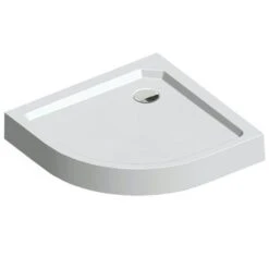 Sealskin Douchebak Fusion Kwartrond Opbouw 80x80x14 Cm Wit