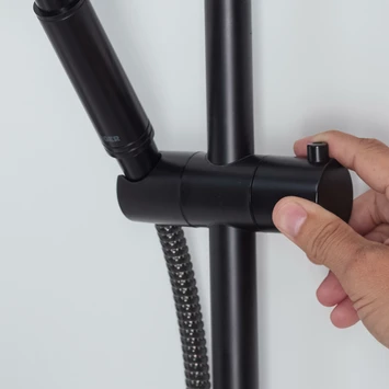 Tiger Doucheset Akcent 3 Straalstanden Zwart/messing - Afbeelding 7