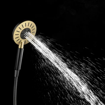 Tiger Doucheset Akcent 3 Straalstanden Zwart/messing - Afbeelding 8