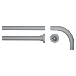 Sealskin Douchegordijnstang Seallux Hoekstang Aluminium 90x90 Cm