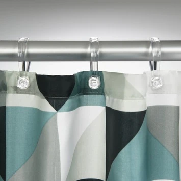 Sealskin Douchegordijn Tangram Zwart 180x200 Cm - Afbeelding 2