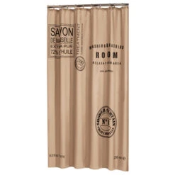 Sealskin Douchegordijn Savon De Provence Bruin Textiel 180x200 Cm