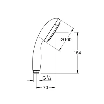 Grohe Handdouche Vitalio Start I Ø10 Cm 5,7 L/m - Afbeelding 2