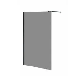 Allibert Douchewand Colors 120x200 Cm Gerookt Glas Met Zwarte Profielen
