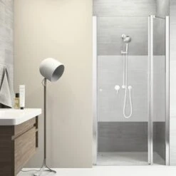 Sealskin Swingdeur Voor Nis Code R 2-delig 100x197 Cm Met Gesatineerde Band